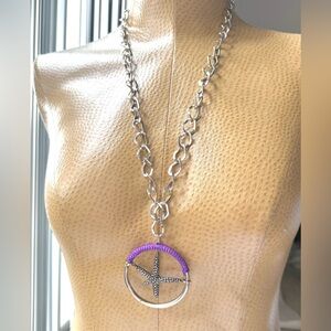 💥Boho Starfish Pendant Chunky Silver Statement Chain Necklace, NWT, Special Deal